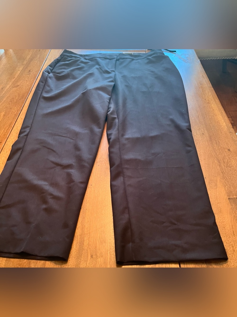 JM Collection Women’s Dark Brown Dress Pants - Classic Straight Fit